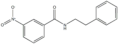 3-nitro-N-(2-phenylethyl)benzamide 结构式