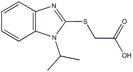 [(1-isopropyl-1H-benzimidazol-2-yl)sulfanyl]acetic acid 结构式