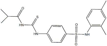  N-(2,4-dimethylphenyl)-4-{[(isobutyrylamino)carbothioyl]amino}benzenesulfonamide