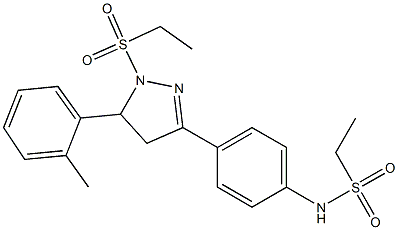 N-{4-[1-(ethylsulfonyl)-5-(2-methylphenyl)-4,5-dihydro-1H-pyrazol-3-yl]phenyl}ethanesulfonamide