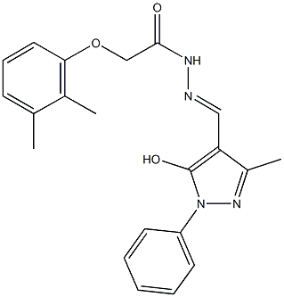  2-(2,3-dimethylphenoxy)-N'-[(5-hydroxy-3-methyl-1-phenyl-1H-pyrazol-4-yl)methylene]acetohydrazide