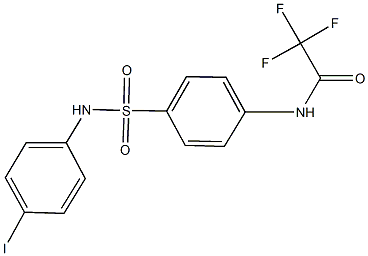 2,2,2-trifluoro-N-{4-[(4-iodoanilino)sulfonyl]phenyl}acetamide Structure