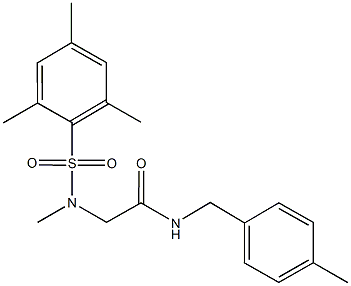 2-[(mesitylsulfonyl)(methyl)amino]-N-(4-methylbenzyl)acetamide Structure
