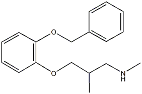 3-[2-(benzyloxy)phenoxy]-N,2-dimethyl-1-propanamine,,结构式