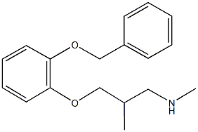 3-[2-(benzyloxy)phenoxy]-N,2-dimethyl-1-propanamine Structure