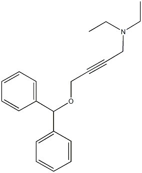 N-[4-(benzhydryloxy)-2-butynyl]-N,N-diethylamine