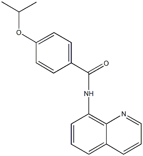 4-isopropoxy-N-(8-quinolinyl)benzamide Structure