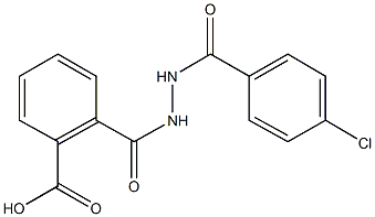 2-({2-[(4-chlorophenyl)carbonyl]hydrazino}carbonyl)benzoic acid,,结构式