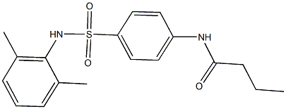 N-{4-[(2,6-dimethylanilino)sulfonyl]phenyl}butanamide 结构式