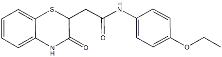 N-(4-ethoxyphenyl)-2-(3-oxo-3,4-dihydro-2H-1,4-benzothiazin-2-yl)acetamide Structure