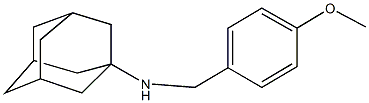 N-(4-methoxybenzyl)-1-adamantanamine Struktur