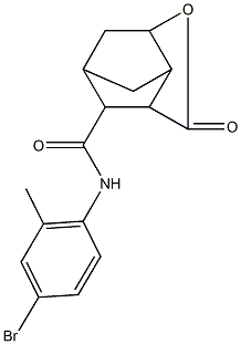 N-(4-bromo-2-methylphenyl)-5-oxo-4-oxatricyclo[4.2.1.0~3,7~]nonane-9-carboxamide Struktur