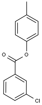 4-methylphenyl3-chlorobenzoate,,结构式