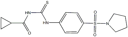  N-(cyclopropylcarbonyl)-N'-[4-(pyrrolidin-1-ylsulfonyl)phenyl]thiourea