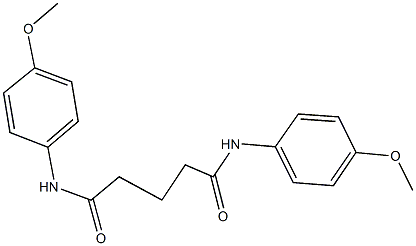 N~1~,N~5~-bis(4-methoxyphenyl)pentanediamide,,结构式