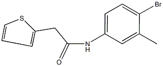 N-(4-bromo-3-methylphenyl)-2-(2-thienyl)acetamide Structure