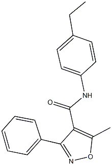  N-(4-ethylphenyl)-5-methyl-3-phenyl-4-isoxazolecarboxamide