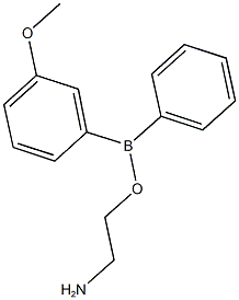 2-aminoethyl 3-methoxyphenyl(phenyl)borinate 结构式