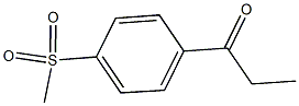 1-[4-(methylsulfonyl)phenyl]-1-propanone 结构式