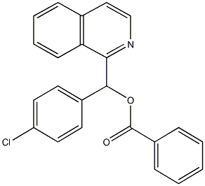 (4-chlorophenyl)(1-isoquinolinyl)methyl benzoate