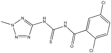 N-(2,5-dichlorobenzoyl)-N'-(2-methyl-2H-tetraazol-5-yl)thiourea Structure