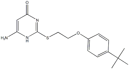 6-amino-2-{[2-(4-tert-butylphenoxy)ethyl]sulfanyl}pyrimidin-4(1H)-one