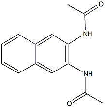 N-[3-(acetylamino)-2-naphthyl]acetamide Structure