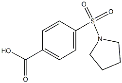 4-(1-pyrrolidinylsulfonyl)benzoic acid 结构式