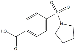 4-(1-pyrrolidinylsulfonyl)benzoic acid 化学構造式