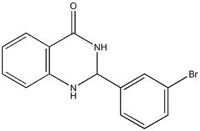 2-(3-bromophenyl)-2,3-dihydro-4(1H)-quinazolinone Struktur