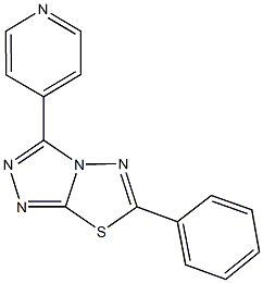 6-phenyl-3-(4-pyridinyl)[1,2,4]triazolo[3,4-b][1,3,4]thiadiazole Struktur