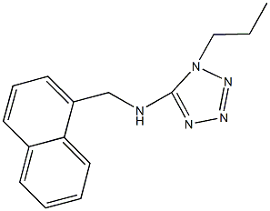 N-(1-naphthylmethyl)-N-(1-propyl-1H-tetraazol-5-yl)amine Structure