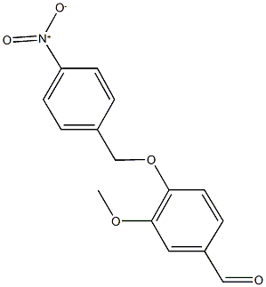 4-({4-nitrobenzyl}oxy)-3-methoxybenzaldehyde 结构式