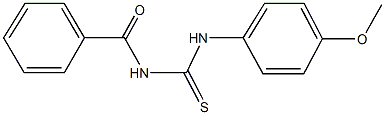 N-benzoyl-N'-(4-methoxyphenyl)thiourea Struktur