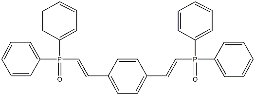 (2-{4-[2-(diphenylphosphoryl)vinyl]phenyl}vinyl)(diphenyl)phosphine oxide,,结构式