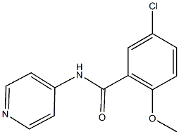 5-chloro-2-methoxy-N-(4-pyridinyl)benzamide Structure