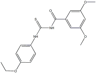 N-(3,5-dimethoxybenzoyl)-N'-(4-ethoxyphenyl)thiourea Structure