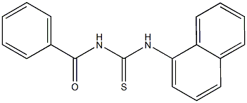 N-benzoyl-N'-(1-naphthyl)thiourea Struktur