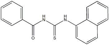 N-benzoyl-N'-(1-naphthyl)thiourea Structure