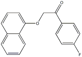1-(4-fluorophenyl)-2-(1-naphthyloxy)ethanone 结构式