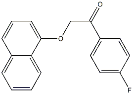 1-(4-fluorophenyl)-2-(1-naphthyloxy)ethanone,,结构式