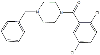 1-benzyl-4-(2,5-dichlorobenzoyl)piperazine Struktur