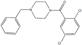 1-benzyl-4-(2,5-dichlorobenzoyl)piperazine Structure