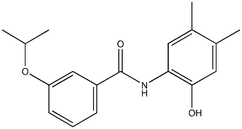  N-(2-hydroxy-4,5-dimethylphenyl)-3-isopropoxybenzamide