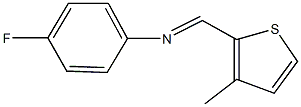  N-(4-fluorophenyl)-N-[(3-methyl-2-thienyl)methylene]amine