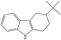 3-tert-butyl-2,3,4,9-tetrahydro-1H-carbazole,,结构式