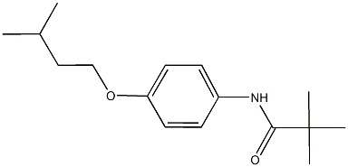 N-[4-(isopentyloxy)phenyl]-2,2-dimethylpropanamide Structure