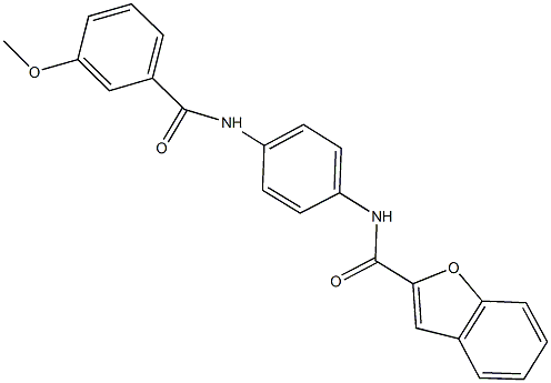  N-{4-[(3-methoxybenzoyl)amino]phenyl}-1-benzofuran-2-carboxamide