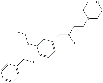 N-[4-(benzyloxy)-3-ethoxybenzyl]-N-[2-(4-morpholinyl)ethyl]amine Struktur