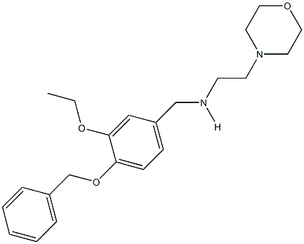 N-[4-(benzyloxy)-3-ethoxybenzyl]-N-[2-(4-morpholinyl)ethyl]amine Structure